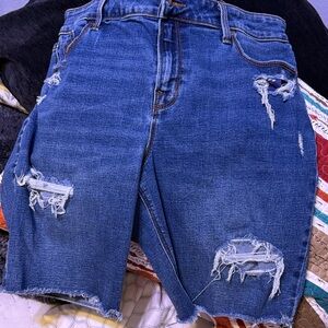 Old Navy Blue Denim Shorts size 12.